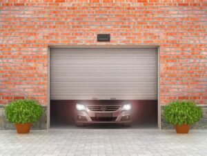 When did automatic garage doors become popular