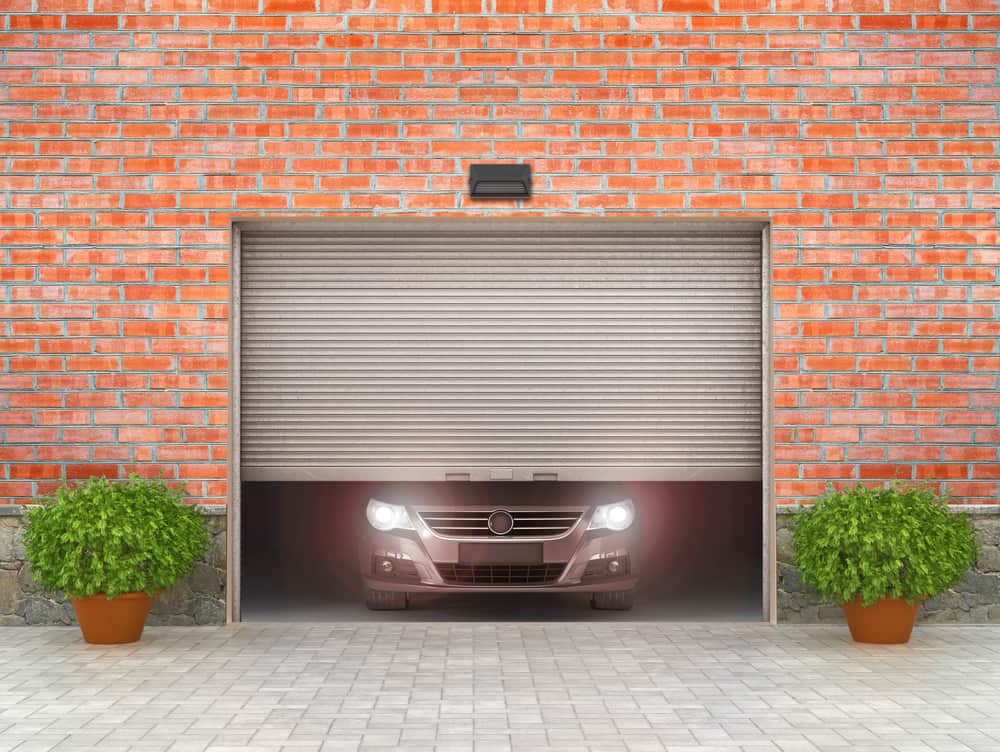 When did automatic garage doors become popular