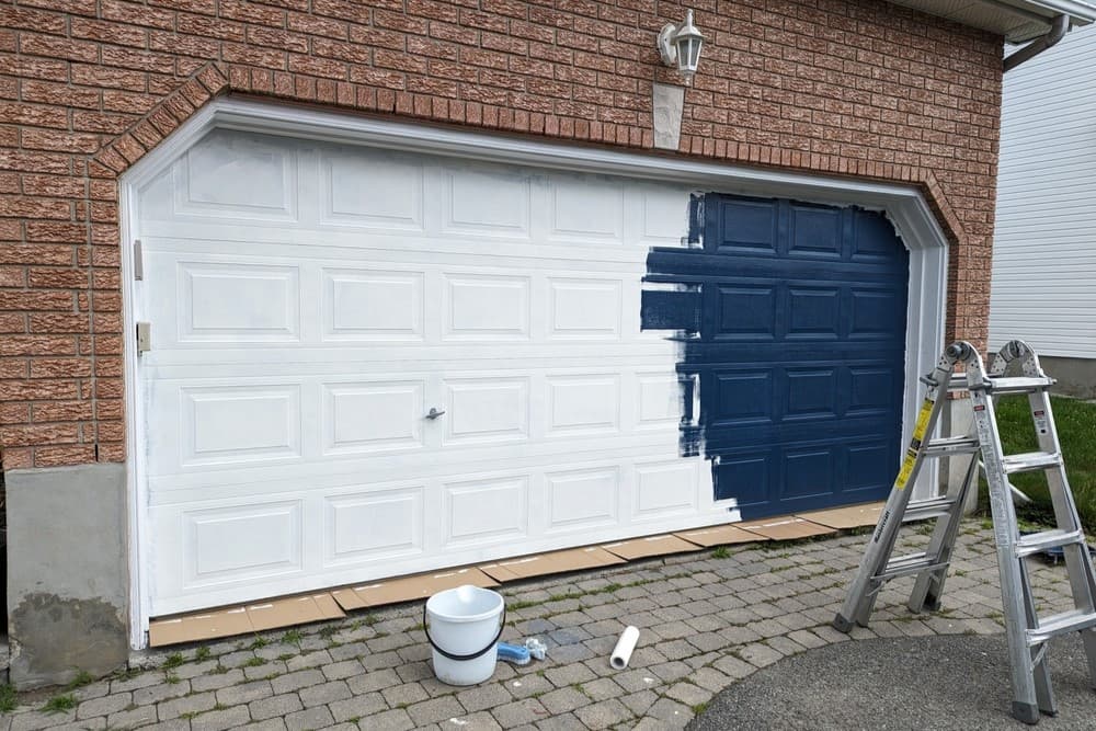 How can I update my garage door without replacing it